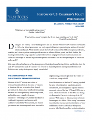 Childrens Policy History
