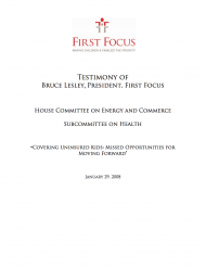 Coverage Missed Opportunities Testimony