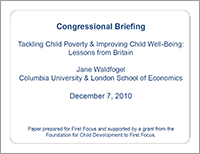 Tackling Poverty Waldfogel