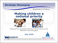 Westen - Making Children a National Priority